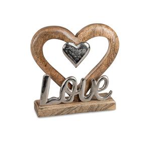 Centre de table créatif pour les cadeaux de couples conçus avec des symboles d'amour guirlandes lumineuses et des décorations de pétales de rose - Product Image 3