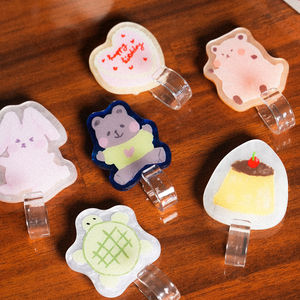 Crochet mural en plastique décoratif élégant personnalisé avec logo en acrylique perlé, vente en gros - Product Image 2