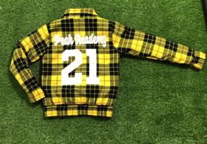 เสื้อแจ็คเก็ตบอมเบอร์ลายสก็อตสำหรับผู้ชาย ผ้าทวิลล์ผสมฝ้าย ระบายอากาศ กันลม ซับในบุอย่างดี เหมาะสำหรับฤดูหนาว - Product Image 4