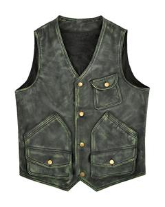 OEM Custom High Quality Original Leather <b>Men's</b> Vest <b>Casual</b> Street Style Breathable Winter <b>Waistcoat</b> Made in Pakistan Outer Wear - Product Image 1