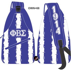 2025 New Trendy Personalized Luxury Crossbody Belt Bag Premium Fanny Pack Bag Eco-friendly Phi Beta Sigma crossbody bag - Product Image 2