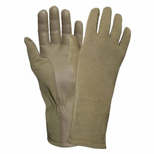 Gants avec Nomex et paumes en cuir Couvre-poignet résistant au feu Manches longues Flyer Flight Flying Pilot Flight Gloves - Product Image 3