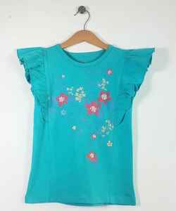 Haut en tricot à manches courtes avec léger étirement, coupe régulière-mignon et confortable, pour l'extérieur - Product Image 4