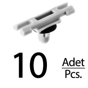 Clips en verre nickelé pour BMW 3 F30 E90 E91 - 10 pièces - Product Image 1