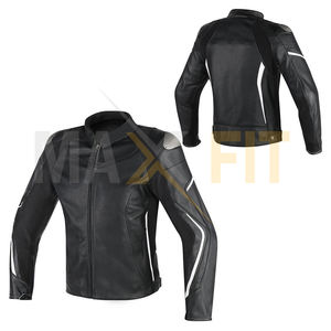 เสื้อแจ็กเก็ตมอเตอร์ไซค์หนังสำหรับผู้ชายเสื้อแจ็กเก็ตมอเตอร์ไซค์สำหรับแข่งรถยนต์ - Product Image 3
