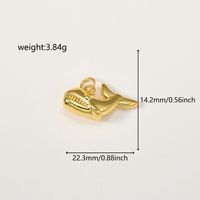 Breloques en cuivre plaqué or 18 carats représentant des animaux marins (baleine, dauphin, requin, hippocampe, homard, pieuvre, poisson) pour la création de bijoux de mode