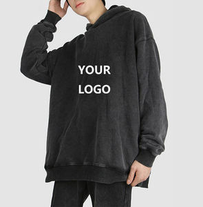 Sudaderas con capucha 400GSM, sudaderas de algodón pesado, ropa Unisex cómoda y cálida, suministro de logotipo personalizado al por mayor directo de fábrica - Product Image 3