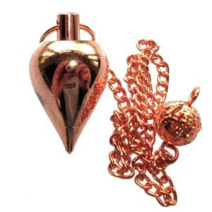 Pendule en métal en forme de larme dorée rose, pendule Orris, pendule en laiton en gros, radiesthésistes - Product Image 1