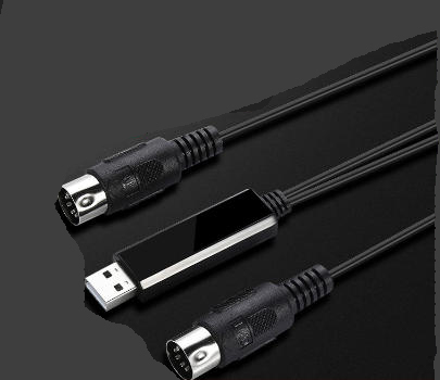 Custom Five-Pin Electronic Drum Yamahas Medley Keyboard Piano Arranger Usb to Midi Cable Adapter Connecting Wires