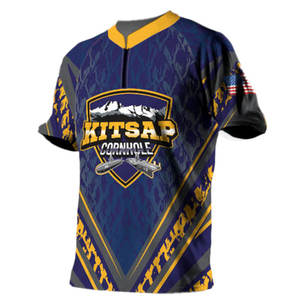 Meilleure qualité hommes 100% coton respirant France Football Jersey Sublimation personnalisée Softball Cornhole maillots tissé doux - Product Image 5