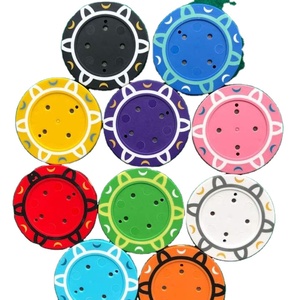 Customised 14gm Casino Clay Poker <b>Chip</b> Quality Ceramic Players with Personalised Logo <b>Tray</b> Inner Decal for Colour Denomination - Product Image 1