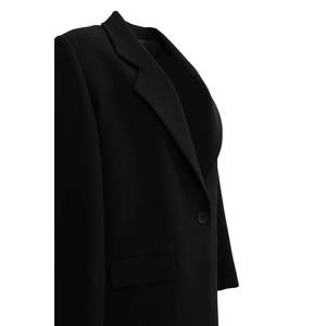 Veste boutonnée noire coupe classique pour l'automne - Product Image 3
