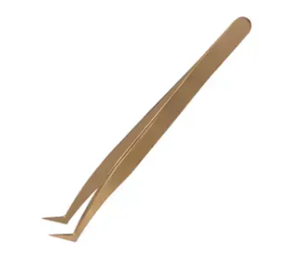 Pinzas profesionales de Extensión de pestañas de volumen de 90 grados con puntas redondeadas Etiqueta privada personalizable - Product Image 2