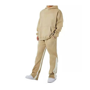 Pantalon de survêtement évasé pour hommes décontracté en relief 3D personnalisé pantalon de survêtement impression bouffante survêtement à capuche pour hommes ensembles de survêtement pantalon de jogging - Product Image 2