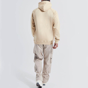 Men's Cotton Blended <b>Waterproof</b> Breathable Oversized Fit Hoodie Long Sleeves Zipper Custom Logo Embroidered Winter Face <b>Cover</b> - Product Image 5