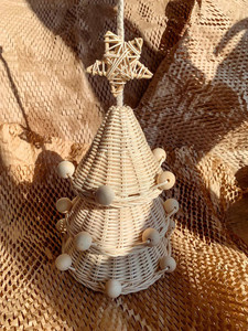 Top vente couleur naturelle tissé rotin ornements de noël décoration en rotin pour cadeaux pour décor en rotin fabriqué au Viet Nam - Product Image 3