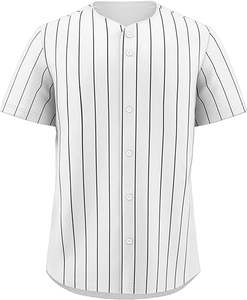 Gran oferta de camisetas de béisbol lisas, venta al por mayor, camiseta de béisbol de alta calidad a rayas en blanco personalizada, sin revisiones aún listas para enviar - Product Image 2