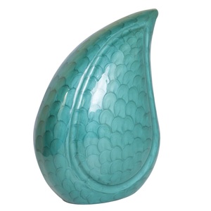 Urnas Funerarias de Lujo en Forma de Lágrima para Cenizas, Urnas Blancas con Impresión Meena, Personalizables, Suministros Funerarios de Alta Calidad al Mejor Precio - Product Image 3