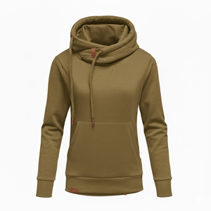 Women <b>Oversized</b> <b>Hoodie</b> <b>Long</b> Sleeve Cotton Fleece Heavyweight <b>Hoodie</b> For Winter Fashion Custom Logo Plus Size Supplier - Product Image 6