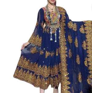 Meilleure qualité 2025 robe de style Maxi afghan en soie légère et respirante traditionnelle Vintage pour la fête dans le prix - Product Image 5