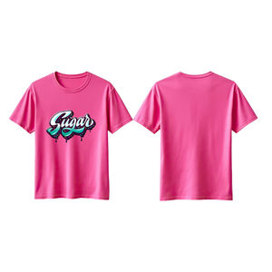 Venta al por mayor de camisetas impresas sublimación logotipo Puff para hombres ropa de moda poliéster/algodón para la venta - Product Image 5