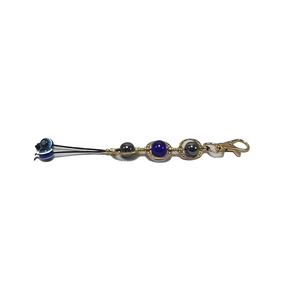 Llavero de cristal de alta calidad con ojo turco, cuentas redondas, llavero de piedra natural, regalos para mujer, venta al por mayor - Product Image 5