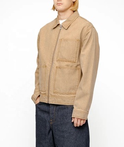 Nueva llegada de alta calidad de los hombres chaqueta de trabajo de algodón transpirable de talla grande chaqueta de lavado para los hombres - Product Image 5