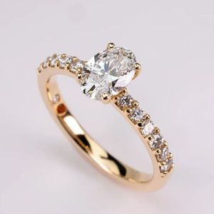 แหวนเพชรโมอิสซาไนต์แท้รับรองโดย GIA สำหรับผู้หญิง เงินแท้ 925 ทรงกลม เหมาะสำหรับงานแต่งงาน งานหมั้น หรือเป็นของขวัญในงานปาร์ตี้ - Product Image 1