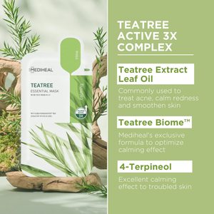 Other Skin Care Products Clear Glowing Feature Daily Use Perfect for Acne-prone Skin <strong>Masking</strong> <strong>Sheet</strong> Type Tea Tree <strong>Maskes</strong> Mediheal - Product Image 3