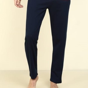 100% coton naturel pyjama ensembles hommes à manches longues pantalons longs vêtements de nuit confortable usage quotidien costume de nuit porter - Product Image 4