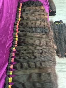 Mejor precio Remy Temple extensiones de cabello humano a granel pelucas indias vietnamitas vírgenes para mujeres negras - Product Image 5