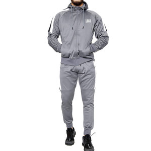 Conjunto de Sudadera con capucha para hombre, chándal con hombros descubiertos y pantalones de chándal, 100% algodón, nuevo diseño personalizado - Product Image 1