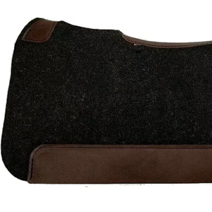 100% fieltro de lana manta de sillín contorneada occidental comodidad óptima equipo de caballo trabajo de cuero almohadillas ecuestres para SILLÍN - Product Image 1