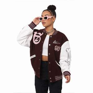 Vestes en laine/polaire brodées personnalisées, vêtements chauds d'hiver, vestes élégantes à la mode pour femmes - Product Image 1