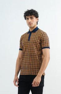 Golf de poliéster 100% de alta calidad para hombres para Polos logotipo personalizado sublimación estampado informal en tela de punto - Product Image 3