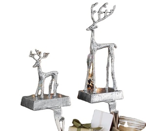 Aluminum Sculpted Reindeer <b>Stocking</b> <b>Holder</b> Wood Metal Cast Iron Rustic Gift Box Modern Designs High Quality Wholesale 2022 - Product Image 1