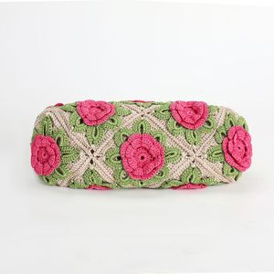 Bolso Tote Hecho a Mano con Flores de Crochet, Personalizable, Venta al Por Mayor, para Uso Diario y Ocasiones Especiales, para Mujer - Product Image 3