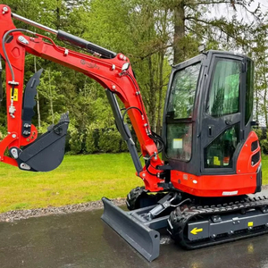 LIVRAISON GRATUITE CFG KU45 EXCAVATRICE DIESEL 30 CV LAME AVANT 60 POUCES BAC À DÉGRAVURE 16 POUCES CABINE COMPLÈTE CLIMATISATION/CHAUFFAGE EPA CE PLUMBERIE AUXILIARE - Product Image 1