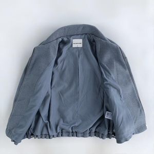 Chaqueta de trabajo de hombre de algodón rellena de lona con cremallera metálica vintage de alta calidad para hombre con logotipo personalizado OEM - Product Image 5