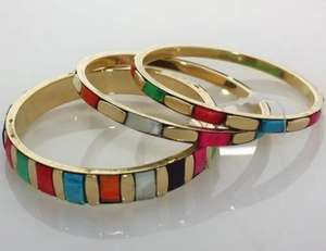 Red and Gold Mixed Style <b>Bangle</b> <b>Set</b> bohemian stack <b>bangle</b> - Product Image 4