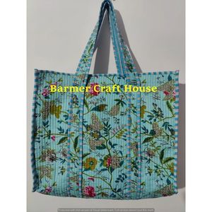 Bolso Tote Acolchado Multicolor, Resistente al Agua, con Forro de Algodón, Cierre de Cremallera Hecho a Mano, para Todas las Temporadas - Product Image 2