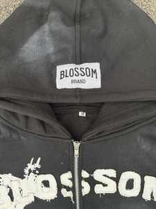 เสื้อฮู้ดสตรีทแวร์ผ้าฟลีซเนื้อนุ่ม ระบายอากาศ กันลม แห้งเร็ว สไตล์วินเทจฟอกสี ผลิตตามสั่ง ขายส่ง ผ้าฝ้ายแท้ 100% - Product Image 5