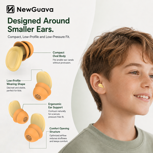 Children's Noise Reduction <strong>Ear</strong> <strong>Plugs</strong> Reusable Kids Silicone <strong>Ear</strong> <strong>Plugs</strong> for Sleep Study Travel Concert Hearing Protection OEM - Product Image 2