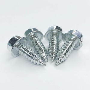 Bon prix OEM/ODM DIN 7976 M2.9~M8 SS304/SS316 Vis de plaque d'immatriculation à tête hexagonale avec rondelle Vis autotaraudeuses Automobile - Product Image 6