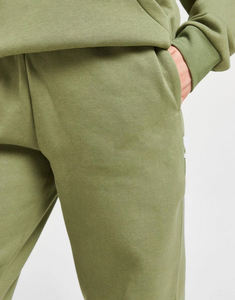 Sudadera con Capucha Extra Grande de Felpa de Algodón Sólido Más Vendida, Pantalones Deportivos con Bolsillo Oculto, Estilo de Hombros Caídos, Mangas Largas, para Mujer, Primavera - Product Image 4