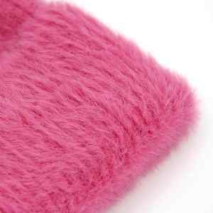 หมวกไหมพรมถักสีผสมผ้าโมแฮร์พร้อมแจ็คการ์ดสำหรับกลางแจ้งใช้ได้ทั้งชายและหญิงกันน้ำได้โลโก้ออกแบบได้ตามต้องการ - Product Image 5