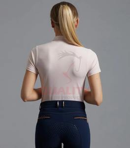 Camiseta de Equitación Ligera, Elegante y Deportiva para Mujer, Tejido Elástico Atlético que Absorbe la Humedad - Product Image 3