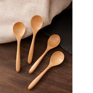 Juego de Cucharas de Té Clásicas de Madera con Acabado Personalizado para Fiestas, Ecológicas, para Hotel, Hogar y Cocina, Decorativas y Sólidas de Saniya Handicraft - Product Image 4