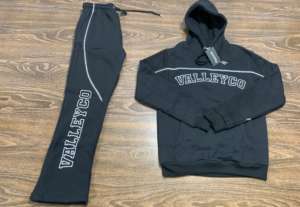 Conjunto de Sudadera con capucha Unisex con serigrafía desgastada personalizada, chándal Unisex personalizado de algodón pesado - Product Image 3