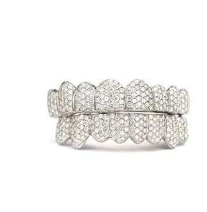 เครื่องประดับฟันแบบกริลล์ซ ชุบโรเดียม คุณภาพพรีเมียม ทำจากมอร์แกไนต์  ทอง/เงิน  สำหรับผู้ชายและผู้หญิง สไตล์ฮิปฮอป  ลดราคา - Product Image 2